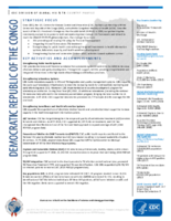 CDC Division of Global HIV  TB Country Profile Democratic Republic of Congo July 2019