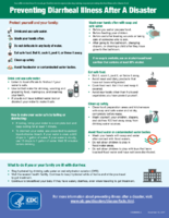 Preventing diarrheal illness after a disaster
