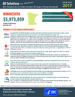 CDCs Investments to Combat Antibiotic Resistance Threats Nationwide Minnesota Fiscal Year 2017