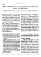 Methods for a Systematic Review of Pneumococcal Conjugate Vaccine Dosing Schedules