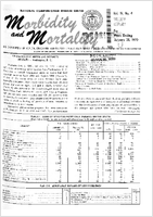 Morbidity and Mortality Weekly Report Vol 19 No 4 week ending January 31 1970