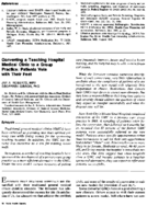 Converting a teaching hospital medical clinic to a group practice patients vote with their feet