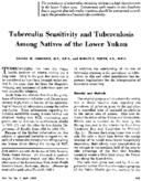 Tuberculin sensitivity and tuberculosis among natives of the lower Yukon