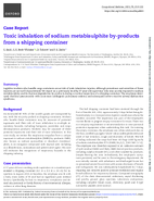 Toxic Inhalation of Sodium Metabisulphite ByProducts from a Shipping Container