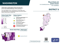 WA Congressional District 09 Stroke and Stroke Centers Map 119th Congress