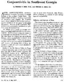 Conjunctivitis in southwest Georgia