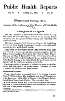 Public Health Reports  v 66 no 17 APRIL 27 1951