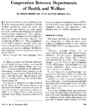 Cooperation between departments of health and welfare