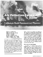 Air pollution episodesa guide for health departments and physicians