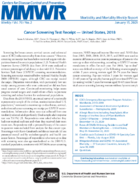 Cancer Screening Test Receipt  United States 2018