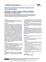 Enhancing Surveillance for Arboviral Infections in the Arizona Border Region