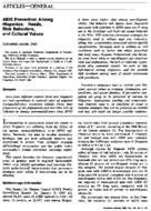 Aids Prevention Among Hispanics Needs Risk Behaviors And Cultural Values