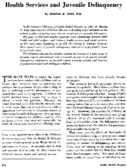 Health services and juvenile delinquency