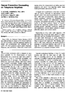 Cancer Prevention Counseling On Telephone Helplines