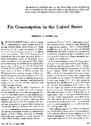 Fat Consumption In The US