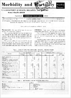 Morbidity and Mortality Weekly Report Vol 13 No 1 for Release January 10 1964