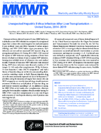 Unexpected Hepatitis B Virus Infection After Liver Transplantation  US 20142019