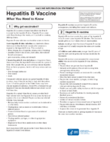 Hepatitis B vaccine  what you need to know