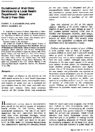 Curtailment Of Well Child Services By A Local Health Department Impact On Rural 2YearOlds