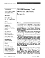 Nhlbi Workshop Panel Discussion A Scientific Perspective