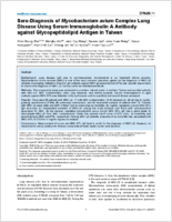 SeroDiagnosis of Mycobacterium avium Complex Lung Disease Using Serum Immunoglobulin A Antibody against Glycopeptidolipid Antigen in Taiwan