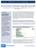 Anemia Prevalence United States August 2021 August 2023