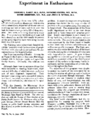 Experiment in enthusiasm