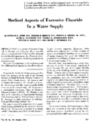 Medical aspects of excessive fluoride in a water supply