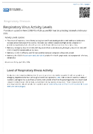 Respiratory Virus Activity Levels