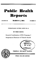 Public Health Reports  v 66  no 9  cover