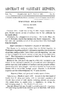 Abstract of sanitary reports  v VI no 21 May 22 1891