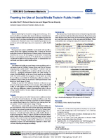 Framing the Use of Social Media Tools in Public Health