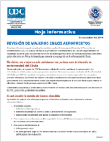 Revision de viajeros en los aeropuertos 8 de octubre del 2014