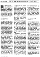 NATIONAL CENTER FOR HEALTH STATISTICS DATA LINE