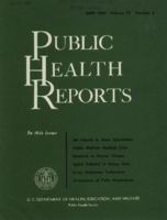 Public Health Reports  v 75  no 6  cover