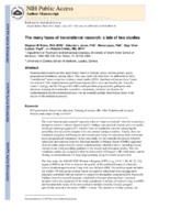 The many faces of translational research a tale of two studies