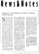 Surgeon General releases childrens mental health agenda