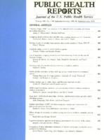 Public Health Reports  v 105  no 5  cover