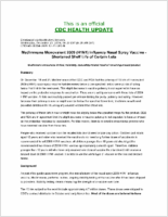 MedImmune Monovalent 2009 H1N1 influenza nasal spray vaccine  shortened shelf life of certain lots