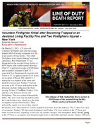 Volunteer Firefighter Killed After Becoming Trapped at an Assisted Living Facility Fire and Two Firefighters Injured  New York