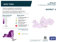 NY Congressional District 06 Stroke and Stroke Centers Map 118th Congress