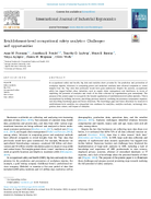 EstablishmentLevel Occupational Safety Analytics Challenges and Opportunities
