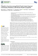Cognitive function among World Trade Centerexposed community members with mental health symptoms