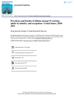 Prevalence and Burden of Asthma Among US Working Adults by Industry and Occupation  United States 20202021