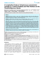 A Longitudinal Study of Streptococcus pneumoniae Carriage in a Cohort of Infants and Their Mothers on the ThailandMyanmar Border