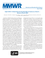 High COVID19 Attack Rate Among Attendees at Events at a Church  Arkansas March 2020
