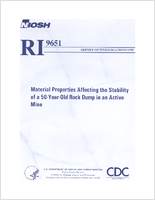Report of Investigations 9651 Material Properties Affecting the Stability of a 50YearOld Rock Dump in an Active Mine
