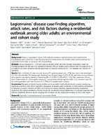 Legionnaires disease casefinding algorithm attack rates and risk factors during a residential outbreak among older adults an environmental and cohort study