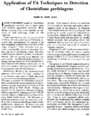 Application of FA techniques to detection of Clostridium perfringens