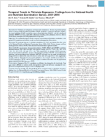 Temporal Trends in Phthalate Exposures Findings from the National Health and Nutrition Examination Survey 20012010